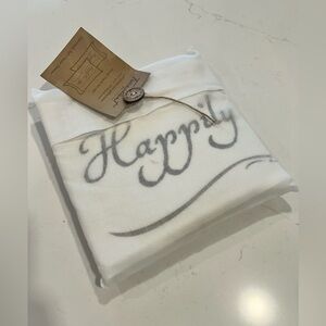 White and Gold/Brown Pillow Cover